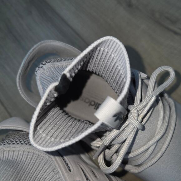 adidas Originals Tubular Doom Winter Grey Primeknit Sock Trainers Men Sz 10.5 US